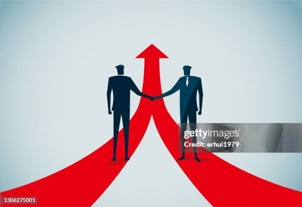teamwork - face to face stock illustrations