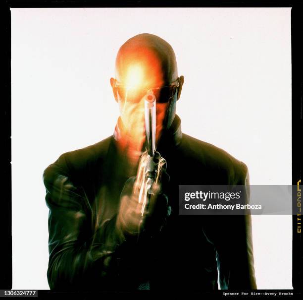 Portrait of American actor Avery Brooks for the television series 'Spenser: For Hire' , late twentieth century.