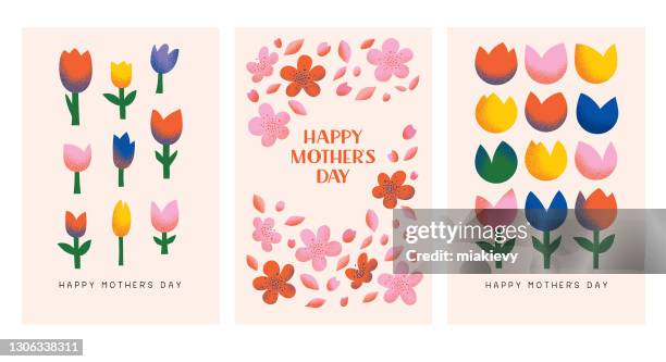 ilustrações de stock, clip art, desenhos animados e ícones de happy mothers day - inflorescência