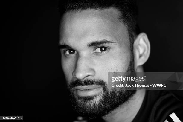 Willian Jose of Wolverhampton Wanderers poses for a portrait at Sir Jack Hayward Training Ground on March 10, 2021 in Wolverhampton, England.