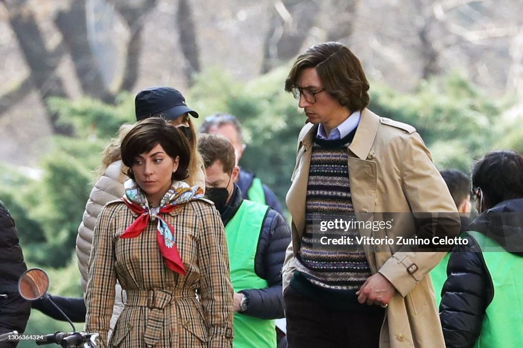 Shooting of "House Of Gucci" In Milan