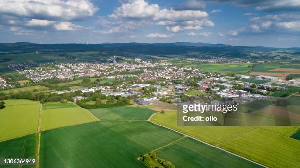 aerial view of bad camberg, germany - hesse germany stock pictures, royalty-free photos & images