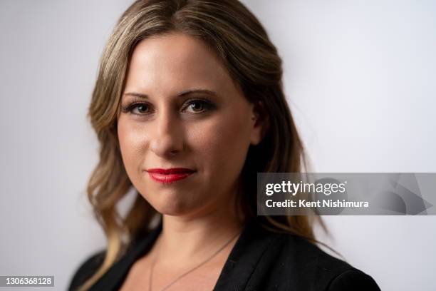 Former Congresswoman Katie Hill is photographed for Los Angeles Times on February 17, 2021 in Washington, DC. PUBLISHED IMAGE. CREDIT MUST READ: Kent...