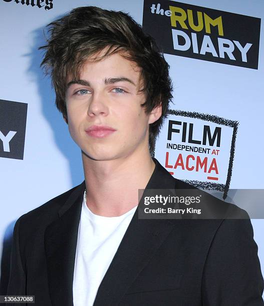 Willoughby Robinson arrives at the Los Angeles Premiere "The Rum Diary" at LACMA on October 13, 2011 in Los Angeles, California.