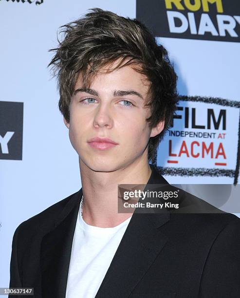 Willoughby Robinson arrives at the Los Angeles Premiere "The Rum Diary" at LACMA on October 13, 2011 in Los Angeles, California.