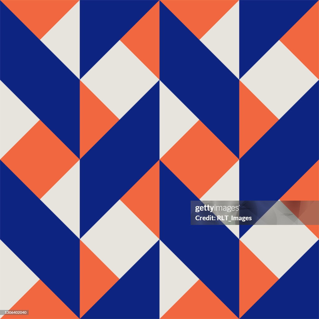 Kleurrijk naadloos herhaalpatroon met abstracte minimalistische geometrische stijl