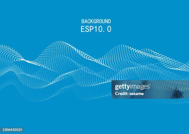 stockillustraties, clipart, cartoons en iconen met blauwe modieuze puntrimpeltechnologie vectorachtergrond - water ripple