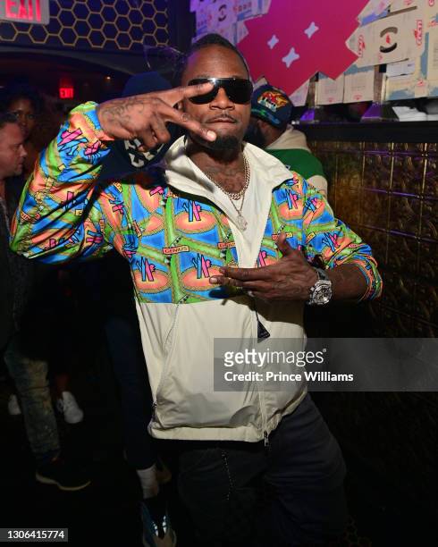 Pacman Jones attends a Day Party Hosted by Travis Scott at Allure Gentlemen's Club on March 6, 2021 in Atlanta, Georgia.