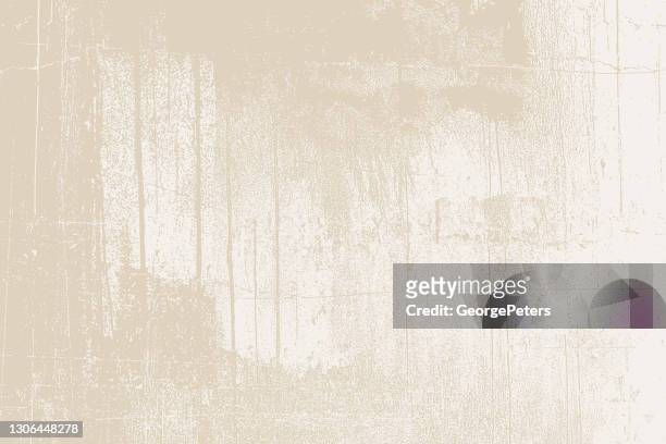 cracked, weathered painted wall background - beige stock illustrations