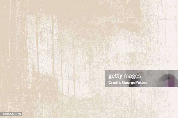 cracked, weathered painted wall background - beige paint stock illustrations