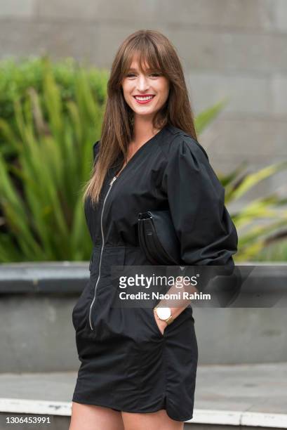 Kristine Fabiyanic at Melbourne Fashion Festival at National Gallery of Victoria on March 11, 2021 in Melbourne, Australia.