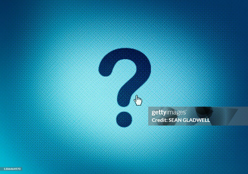 Question Getty Question Mark On Screen High-Res Stock Photo - Getty Images