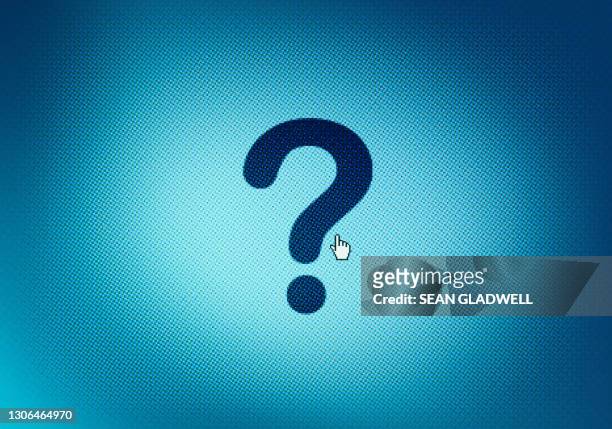 question mark on screen - q and a stock pictures, royalty-free photos & images