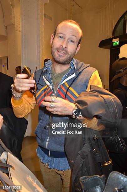 Thierry Lasry attends the Cos Shop Opening Party at Rue Montmartre on october 27, 2011 Paris, France.