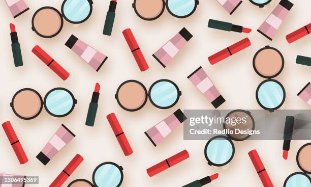 cosmetic background stock illustration - lipstick stock illustrations stock illustrations