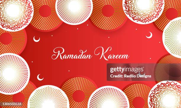 ramadan kareem background with luxury round stock illustration - mosque crescent stock illustrations