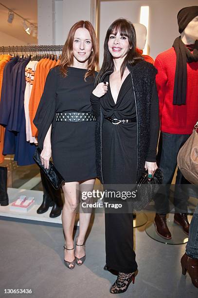 Lea Drucker and Frederique Lopez attend COS Shop Opening Party on October 27, 2011 in Paris, France.