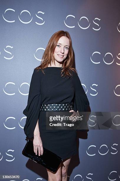 Lea Drucker attends COS Shop Opening Party on October 27, 2011 in Paris, France.