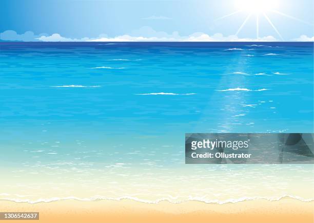 sea card - australia beach stock illustrations