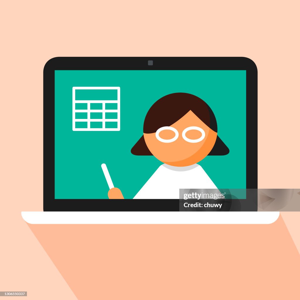 Mathematics Elearning Designs Elearning Of Mathematics School Subject Concept High-Res Vector Graphic ...