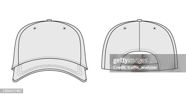 illustrazioni stock, clip art, cartoni animati e icone di tendenza di berretto da baseball semplice - berretto da baseball