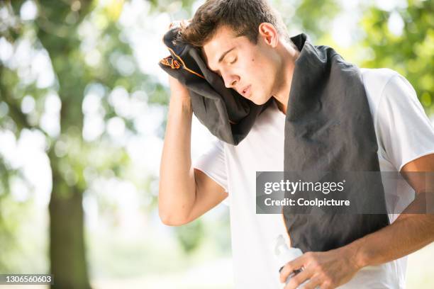 young man exercising - jogging. - hot legs stock pictures, royalty-free photos & images