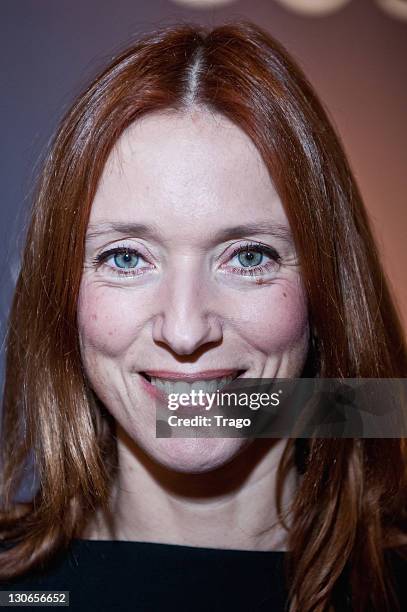 Lea Drucker attends COS Shop Opening Party on October 27, 2011 in Paris, France.