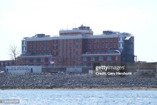 Cell block is seen at Rikers Island Correctional Center in the East River on March 9, 2021 in New York City.