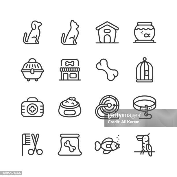 pet, animal, dog, cat, pet food icon design - paw stock illustrations stock illustrations