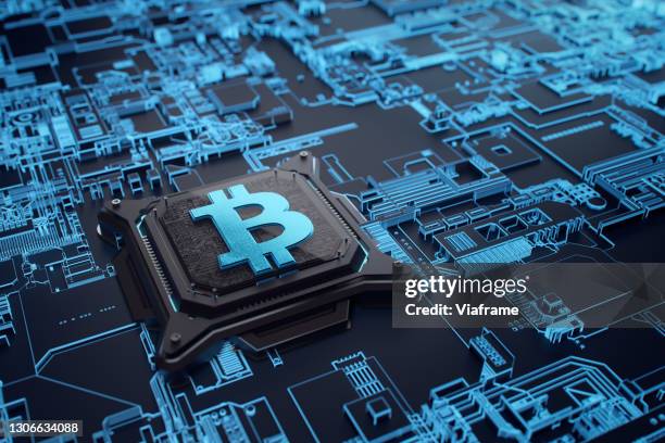 bitcoin displacement blue - etf stock pictures, royalty-free photos & images