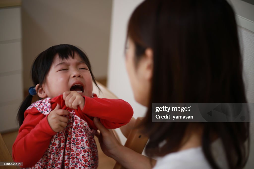 Girl who wants to take off her clothes