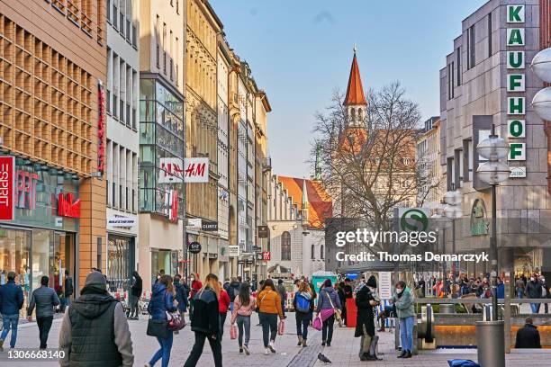 munich - pedestrian area stock pictures, royalty-free photos & images