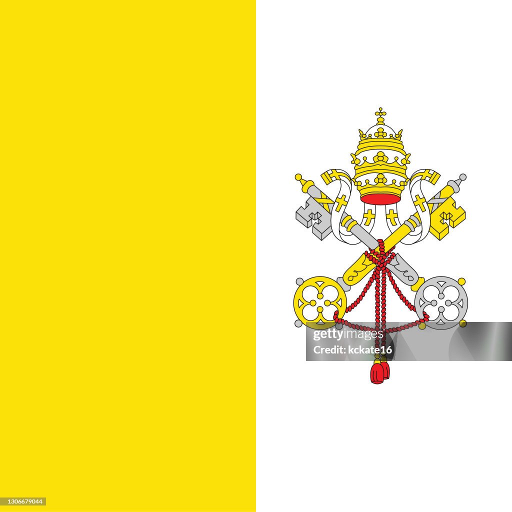 The Vatican City Flag Official Colors And Proportion Correctly The the-vatican-city-flag-official-colors-and-proportion-correctly-the