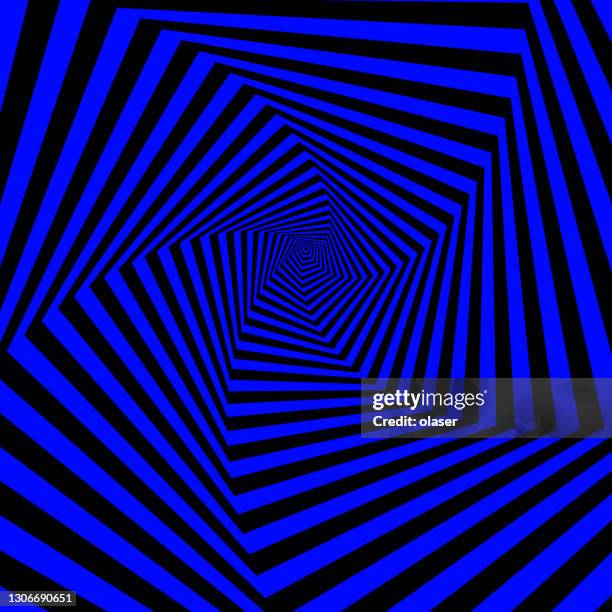 polygon tunnel spinning. 3d vector - over time stock illustrations