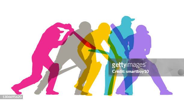 cricket players - cricket catch stock illustrations
