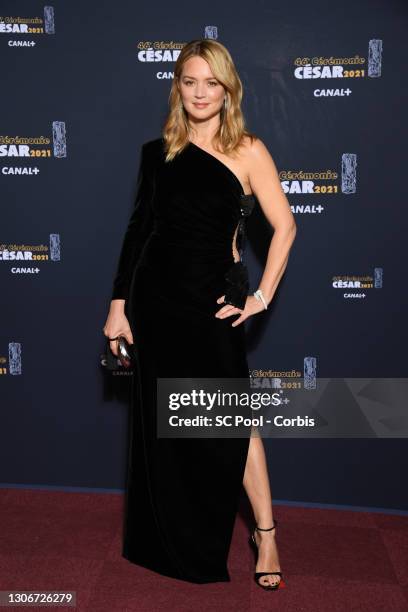 Virginie Efira arrives at the 46th Cesar Film Awards Ceremony At L'Olympia In Paris on March 12, 2021 in Paris, France.