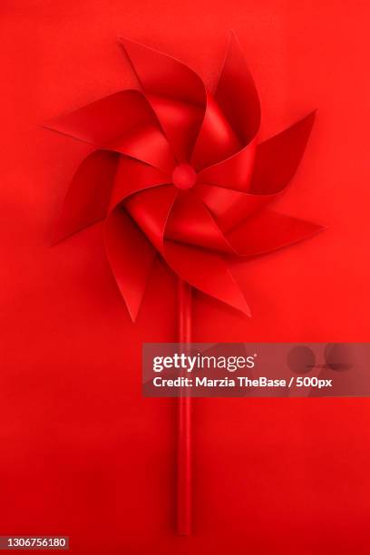 full frame shot of red ribbon on red textile,acilia,italy - レッドリボン ストックフォトと画像