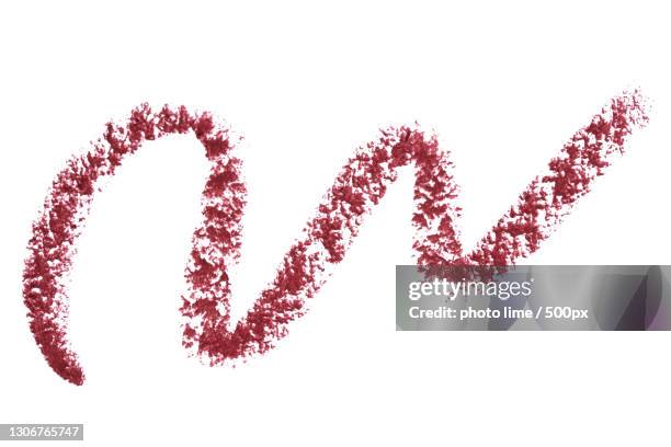 close-up of heart shape made with alphabets against white background - lip liner stock pictures, royalty-free photos & images