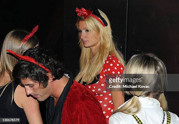 Paris Hilton attends "Six Feet Deep" presented by VEVO held at Hollywood Forever Cemetary on October 27, 2011 in Hollywood, California.