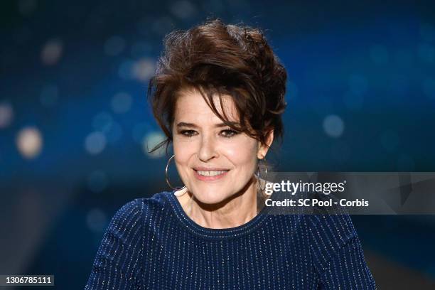 Fanny Ardant speaks on stage during the 46th Cesar Film Awards Ceremony At L'Olympia In Paris on March 12, 2021 in Paris, France.