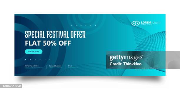 creative and modern blue design social media post and web banner template - fence post stock illustrations