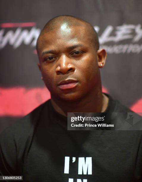 Genasis attends "Dutch" Atlanta Premiere at AMC Phipps Plaza on March 8, 2021 in Atlanta, Georgia.