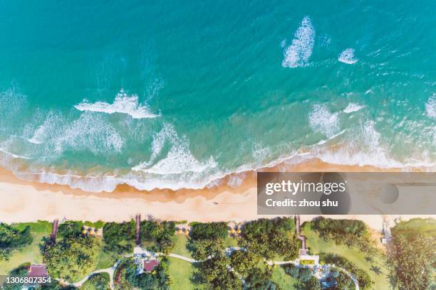 the bay afternoon of the long beach in bo'ao, hai nan - boao economic forum stock pictures, royalty-free photos & images