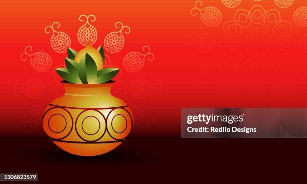 glücklich ugadi indischen urlaub, traditionelle fastival background.stock illustration - ugadi stock-grafiken, -clipart, -cartoons und -symbole