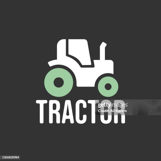 tractor icon - white barn stock illustrations
