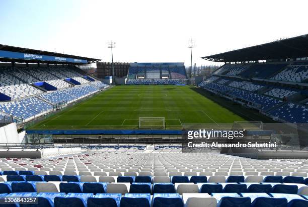 General view inside the stadium prior to the Serie A match between US Sassuolo and Hellas Verona FC at Mapei Stadium - Città del Tricolore on March...