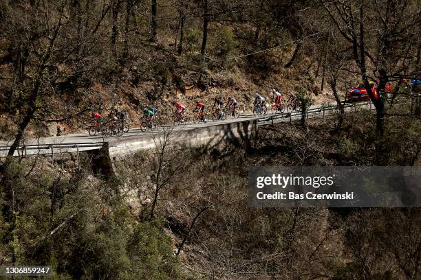 Neilson Powless of United States and Team EF Education - Nippo, Andrey Amador Bikkazakova of Costa Rica and Team INEOS Grenadiers, Laurens De Plus of...