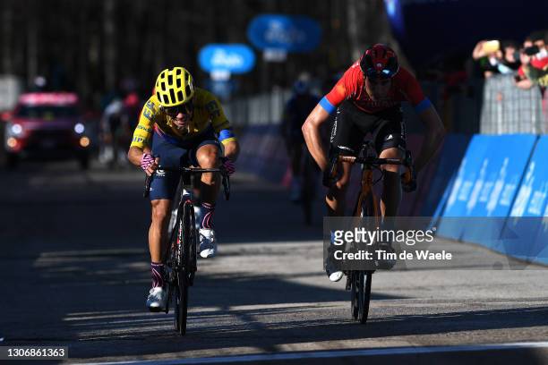 Arrival / Sprint / Sergio Andres Higuita Garcia of Colombia and Team EF Education - Nippo & Mikel Landa Meana of Spain and Team Bahrain Victorious...