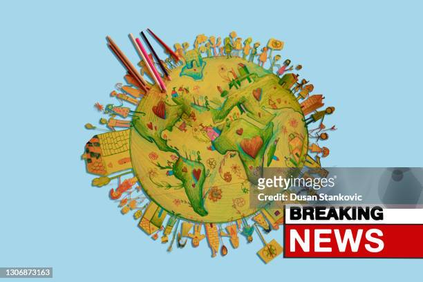 earth day - social justice concept stock illustrations
