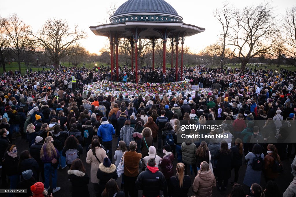 Vigils Held In Memory Of Murdered Sarah Everard